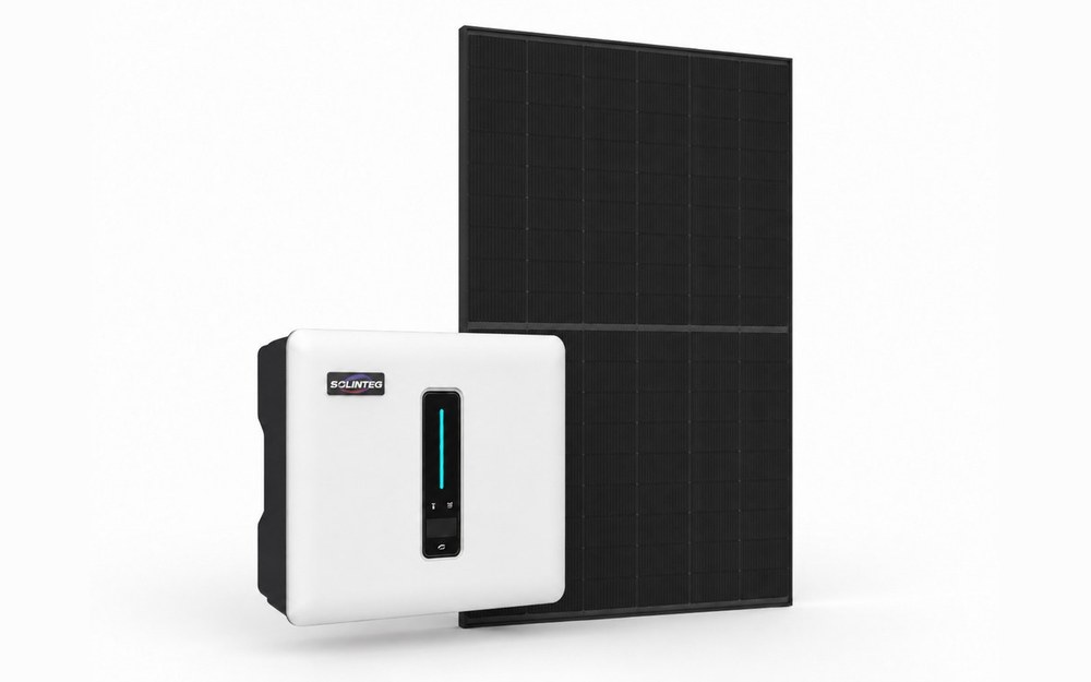 Sestava Start: fotovoltaické panely Trina Solar a hybridní střídač Solinteg