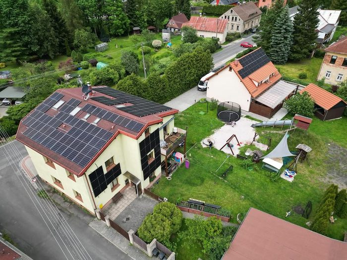 Fotovoltaika na bytovém domě v Dolním Podluží 42 kWp