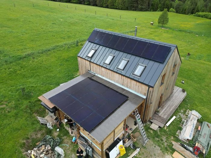 Fotovoltaika na rodinném domě v Nové Olešce 9,84 kWp