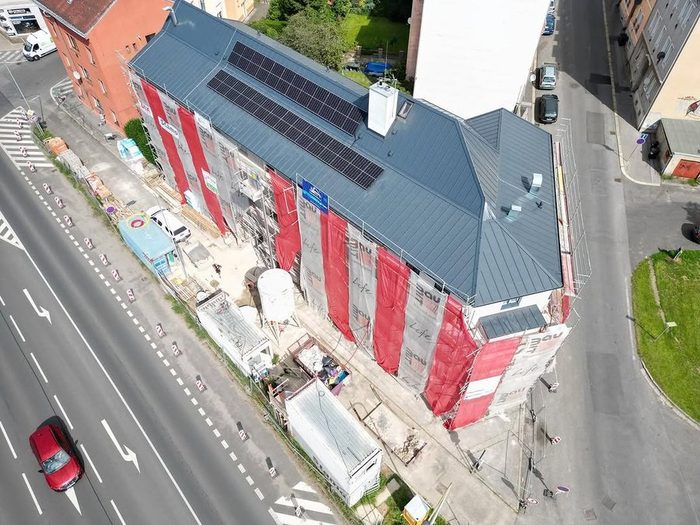 Fotovoltaika na bytovém domě v Děčíně 12,15 kWp