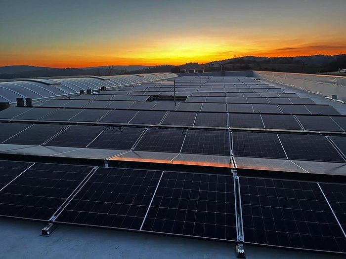 Fotovoltaika na firemním objektu v Tachově 223 kWp